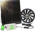 Binglux Solar Exhaust With Battery, 40W 10" Powered Fan, Black New. Price: $71.99.
