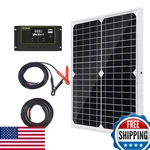 Topsolar Panel Kit 20W 12V Monocrystalline 10A Charge Controller New. Price: $47.98.