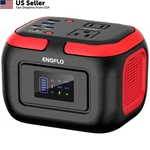 Enoflo Portable Power Station, 97.68WH Solar Generator, Lithium Red-black New. Price: $105.66.