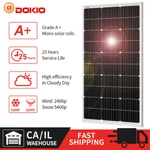 Dokio 100W 200W 400W 12V Mono Solar Panel For Home/rv/boat/battery/power Station New. Price: $58.99.