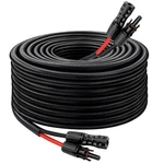 Solar Panel Extension Cable 8AWG 30FT Wire With Female & Waterpro... Open. Price: $106.79.