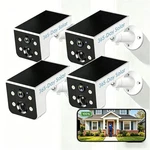 4 Pack 3MP Solar Outdoor Security Cameras Dual Band Wifi Pir White IP65 Night Vi New. Price: $99.98.