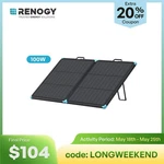 Renogy 100W Lightweight Portable Solar Suitcase Foldable Panel Outdoor New. Price: $129.99.