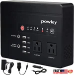 New Powkey 200W Portable Power Bank 39600MAH Ac Outlet Laptop Phone Usb Charger. Price: $89.99.