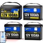 Wattcycle 12V 100AH LIFEPO4 Lithium Battery For Rv Marine Solar Panel Off-grid New. Price: $193.17.