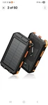 1 Pack Blavor Solar Power Bank Qi Portable Charger 20000MAH External Battery Used. Price: $28.00.