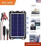 Portable Solar Panel Trickle Charger 12V Eco-friendly Power For Your Vehicle New. Price: $77.99.