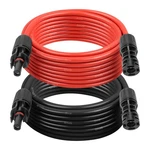 Solar Extension Cable 8AWG 20FT 2-PACK (red + Black), Pv Wire With Male/female New. Price: $73.59.