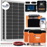 Eco Worthy 12V 200W Solar Panel Kit With Battery And Inverter For Rv Off GRID:2P New. Price: $1482.00.