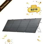 Ecoflow 220W Nextgen Solar Panel Kit Waterproof IP68 For Outdoor Rvs Refurbished Certified. Price: $312.86.