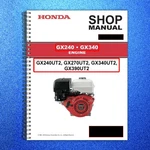 Honda GX240 GX270 GX340 GX390 Engine Service Manual - Wire Bound Tough Covers Brand. Price: $29.37.