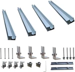 Adjustable Solar Panel Mount Bracket Kit For Sloped Tin Roofs New. Price: $89.99.