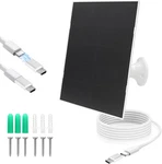 4W Solar Panel For Security Camera,type C&micro Charger Recharge New. Price: $17.99.