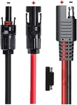 Solar Panel Sae Adapter With MC4 Connector Extension Cable 10AWG For Easy New. Price: $14.12.