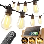 Addlon 54FT Solar String Lights With Usb & Remote - Waterproof Dimmable Led New. Price: $34.51.