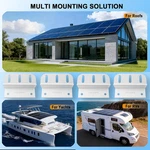 16 Units Solar Panel Mounting Brackets Z Kit Lightweight Aluminum Corrosion-free New. Price: $26.80.