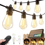 Addlon 54FT(48+6) Solar String Lights Outdoor Waterproof With Usb Charging & Rem New. Price: $40.95.