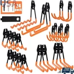 Heavy Duty Garage Hooks 24PACK Organizer Anti-slip Hangers Tools Bikes Ladders New. Price: $52.54.