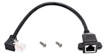 Aaotokk 90 Degree Cat 6 Ethernet Cable Left Bend Angle RJ45 Female Shiel New. Price: $15.95.