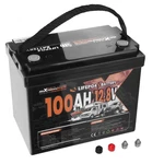 Caravan Battery 12V 100AH LIFEPO4, Low Temp Cutoff Bms, Expandable 20.48KWH New. Price: $180.39.