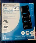 Utilitech 15W Folding Portable Solar Charger New Box. Price: $35.00.