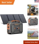 Lightweight Portable Power Station With 40W Solar Panel Safe And Eco-friendly New. Price: $215.99.