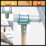 Universal Solar Panel Mounting Bracket Top Cap For 2" Pipe Pole Ground New. Price: $119.99.
