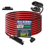 Ygdyxauto 10AWG 50FT Solar Panel Connectors - Sae Adapter, Female & ... New. Price: $54.96.