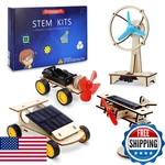 Stem Kits For Kids 8-12 Solar Car Plane Wind Diy Science Building Set. Price: $25.10.