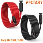 Pfctart Pair Solar Panel Extension Cable Wire Black Red 10 Awg Connector 6MM New. Price: $18.99.
