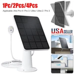 1-4PCS Solar Panel Charger For Arlo Ultra/ultra 2/PRO 3/PRO 4/GO Camera 4W Us New. Price: $59.99.
