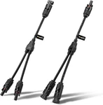 Bougerv Solar Connectors Y Branch Parallel Kit- 1 Pair M/ff And F/mm Black New. Price: $11.00.