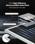 Vevor Solar Battery Trickle Charger Kit 20W 12V With Built-in Mppt Controller New. Price: $40.99.