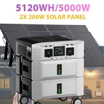 Iee Portable Power Station 5000W 5120WH Backup LIFEPO4 Generator + Solar Panel New. Price: $2507.99.