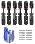 Bougerv 12 Pcs Solar Connectors 6 Pairs 10AWG Male/female & Of Spanners New. Price: $25.29.