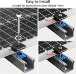 10PCS Solar Panels Mid Clamps For Unistrut Aluminium Brackets 30MM/35MM New. Price: $30.80.