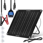 Eco-worthy 100W Ultra-thin Solar Panel Extremely Lightweight Compact, 25% High-e New. Price: $41.37.