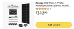 Renogy STARTER200DWD30 Solar Kit New. Price: $225.00.