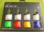 Goal Zero Chainable Usb Light-a-life Mini Quad Led Lights 4 Pack With Shades New. Price: $79.95.