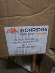 Ironridge End Clamp Kit 1.41" 29-7000-224B Rev D. Solar. Box Of 100 Pieces New. Price: $87.99.