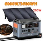 Oscal 6000W Power Station 3600WH + 200W Solar Panel LIFEPO4 For Trip Backup Rv New. Price: $2089.04.