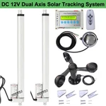Lcd Dual Axis Solar Tracking Tracker Kit W/ 18" Linear Actuator Anemometer Do New. Price: $199.99.