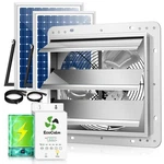 14" Solar Exhaust Fan For Greenhouse With Battery And Adjustable Thermostat, ... New. Price: $481.13.