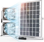 Solperk Solar Fan For Greenhouse, 10W Powered Chicken Coop (hugs) Open. Price: $24.99.