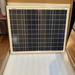 Solar Panel 50-WATT 12-VOLT Monocrystalline Compact Design Off Grid Camping Open. Price: $60.00.