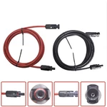 Pair Feet Solar Panel Extension Cable Black + Red Wire Connector 10AWG New. Price: $14.57.