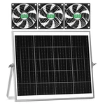 Solar Greenhouse Fan Kit 30W Waterproof 16.5FT Cord ESF-12-3K Pqins Large Coop New. Price: $74.99.