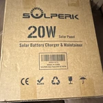 Solperk Solar Panel Battery Charger Maintainer SK-M20W Powered New. Price: $37.99.