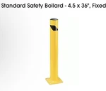Uline Standard Safety Bollard 4.5" 36" Fixed H-2118F Pack New. Price: $195.95.