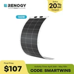 Renogy Solar Panel 100 Watt 12 Volt Monocrystalline Semi-flexible New. Price: $134.09.